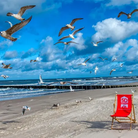 Appartement Rezydencja Niechorze 208 Z 2 Sypialniami, 2 Lazienkami Z Basenem, Sauna, Jacuzzi, Przy Samej Plazy - 5D Apartments Niechorze