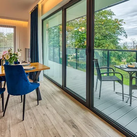 Rezydencja Niechorze 208 Z 2 Sypialniami, 2 Lazienkami Z Basenem, Sauna, Jacuzzi, Przy Samej Plazy - 5D Apartments Niechorze